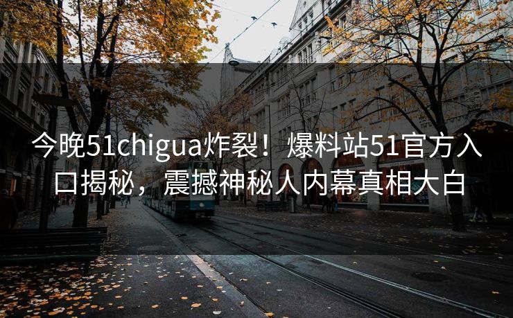 今晚51chigua炸裂！爆料站51官方入口揭秘，震撼神秘人内幕真相大白  第1张